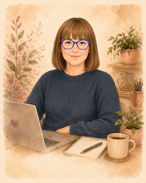 Illustrated portrait of Jennifer