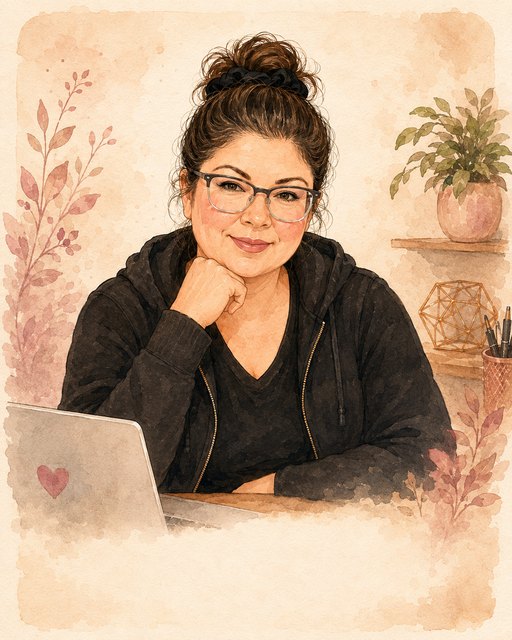 Illustrated portrait of Suzi